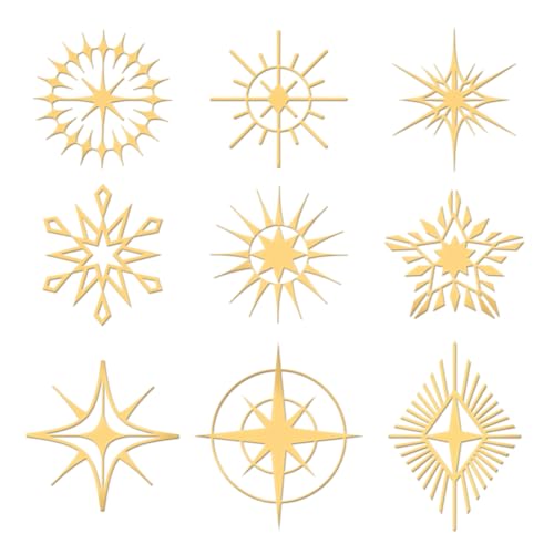 OLYCRAFT 9 Stück 4x4 cm Goldene Metallaufkleber Starburst-Metallaufkleber Selbstklebende Sternaufkleber Fantasy-Thema Goldene Epoxidaufkleber Für DIY-Sammelalben Epoxidharz-Telefondekoration OLYCRAFT 9 Stück 4x4 cm Goldene Metallaufkleber Starburst-Metallaufkleber Selbstklebende Sternaufkleber Fantasy-Thema Goldene Epoxidaufkleber Für DIY-Sammelalben Epoxidharz-Telefondekoration von OLYCRAFT