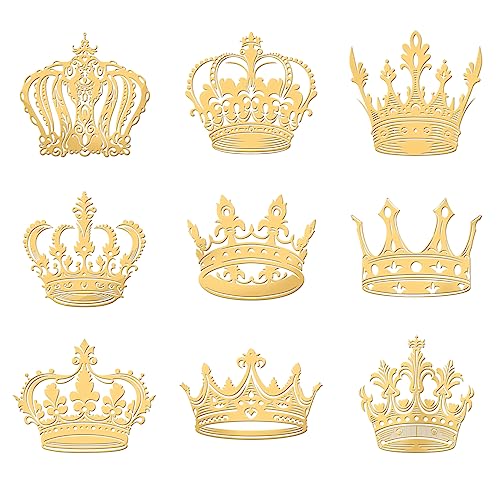 OLYCRAFT 9 Stück 4x4 cm Kronen Muster Aufkleber Kronen Metall Aufkleber Selbstklebende Goldene Aufkleber Metall Gold Aufkleber Für DIY Harz Kunsthandwerk Telefon Und Wasserflaschen Dekoration OLYCRAFT 9 Stück 4x4 cm Kronen Muster Aufkleber Kronen Metall Aufkleber Selbstklebende Goldene Aufkleber Metall Gold Aufkleber Für DIY Harz Kunsthandwerk Telefon Und Wasserflaschen Dekoration von OLYCRAFT
