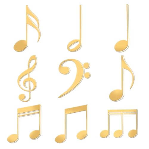 OLYCRAFT 9 Stück 4x4 cm Musiknoten-Metallaufkleber Musiknoten Selbstklebende Goldaufkleber Musikthema Metall-Goldaufkleber Für Sammelalben DIY-Harzhandwerk Telefon-/Wasserflaschen-Dekor OLYCRAFT 9 Stück 4x4 cm Musiknoten-Metallaufkleber Musiknoten Selbstklebende Goldaufkleber Musikthema Metall-Goldaufkleber Für Sammelalben DIY-Harzhandwerk Telefon-/Wasserflaschen-Dekor von OLYCRAFT