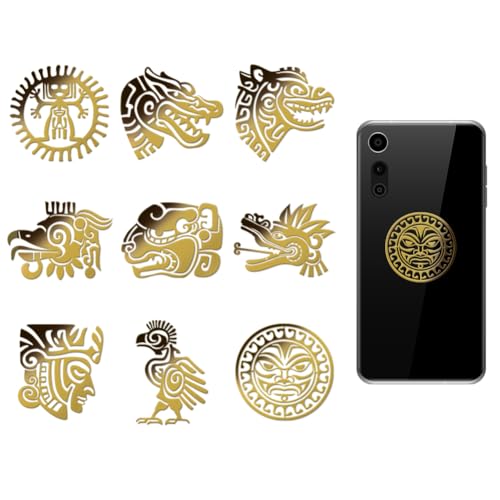 OLYCRAFT 9 Stück 4x4cm Azteken Metallaufkleber Tribe Metall Goldaufkleber Selbstklebende Bildaufkleber Selbstklebende Goldaufkleber Dekorationsaufkleber Für Sammelalben Telefon Wasserflaschendekor OLYCRAFT 9 Stück 4x4cm Azteken Metallaufkleber Tribe Metall Goldaufkleber Selbstklebende Bildaufkleber Selbstklebende Goldaufkleber Dekorationsaufkleber Für Sammelalben Telefon Wasserflaschendekor von OLYCRAFT