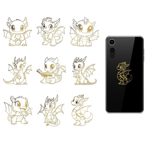 OLYCRAFT 9 Stück 4x4cm Drache Metallaufkleber Drache Selbstklebende Goldaufkleber Drachenmotiv Metall Goldaufkleber Für Sammelalben DIY Harzbasteleien Telefondekor OLYCRAFT 9 Stück 4x4cm Drache Metallaufkleber Drache Selbstklebende Goldaufkleber Drachenmotiv Metall Goldaufkleber Für Sammelalben DIY Harzbasteleien Telefondekor von OLYCRAFT