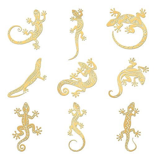 OLYCRAFT 9 Stück 4x4cm Eidechsen Themen Aufkleber Azteken Eidechsen Aufkleber Selbstklebende Goldene Metallaufkleber Gecko Muster Metallaufkleber Für Sammelalben Wasserflaschen Dekoration OLYCRAFT 9 Stück 4x4cm Eidechsen Themen Aufkleber Azteken Eidechsen Aufkleber Selbstklebende Goldene Metallaufkleber Gecko Muster Metallaufkleber Für Sammelalben Wasserflaschen Dekoration von OLYCRAFT