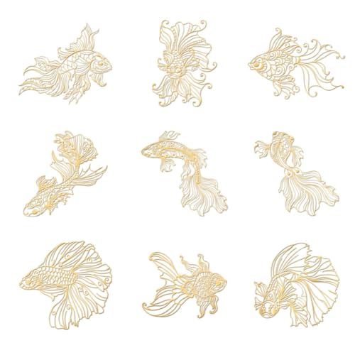 OLYCRAFT 9 Stück 4x4cm Goldene Metall Aufkleber Goldfisch Koi Aufkleber Selbstklebende Tier Fisch Aufkleber Goldene Epoxid Aufkleber Für DIY Sammelalben Epoxidharz Kunsthandwerk Dekoration OLYCRAFT 9 Stück 4x4cm Goldene Metall Aufkleber Goldfisch Koi Aufkleber Selbstklebende Tier Fisch Aufkleber Goldene Epoxid Aufkleber Für DIY Sammelalben Epoxidharz Kunsthandwerk Dekoration von OLYCRAFT