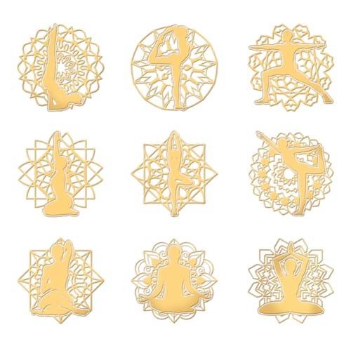 OLYCRAFT 9 Stück 4x4cm Goldene Metall Aufkleber Yoga Muster Aufkleber Selbstklebende Mandala Aufkleber Goldene Epoxid Aufkleber Wasser Aufkleber Für DIY Sammelalben Epoxidharz Dekoration OLYCRAFT 9 Stück 4x4cm Goldene Metall Aufkleber Yoga Muster Aufkleber Selbstklebende Mandala Aufkleber Goldene Epoxid Aufkleber Wasser Aufkleber Für DIY Sammelalben Epoxidharz Dekoration von OLYCRAFT