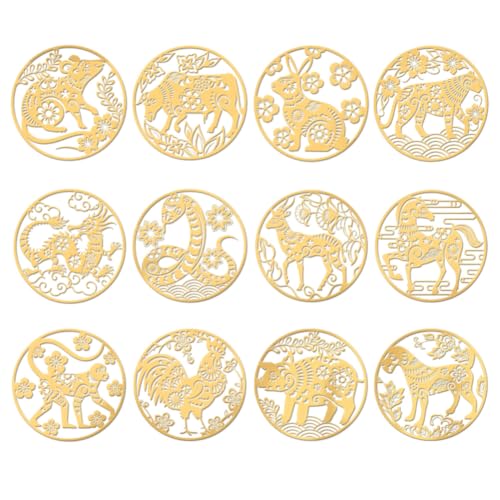 OLYCRAFT 9 Stück 4x4cm Goldene Metallaufkleber 12 Sternzeichen Aufkleber Selbstklebende Tiger Kaninchen Drachen Aufkleber Goldene Epoxid Aufkleber Für DIY Sammelalben Wasserflaschen Dekor OLYCRAFT 9 Stück 4x4cm Goldene Metallaufkleber 12 Sternzeichen Aufkleber Selbstklebende Tiger Kaninchen Drachen Aufkleber Goldene Epoxid Aufkleber Für DIY Sammelalben Wasserflaschen Dekor von OLYCRAFT