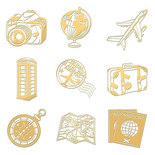 OLYCRAFT 9 Stück 4x4cm Goldene Metallaufkleber Reisethema Aufkleber Selbstklebende Flugzeugkarte Reisepass Aufkleber Goldene Epoxid Aufkleber Für DIY Sammelalben Epoxidharz Wasserflaschen Dekor OLYCRAFT 9 Stück 4x4cm Goldene Metallaufkleber Reisethema Aufkleber Selbstklebende Flugzeugkarte Reisepass Aufkleber Goldene Epoxid Aufkleber Für DIY Sammelalben Epoxidharz Wasserflaschen Dekor von OLYCRAFT