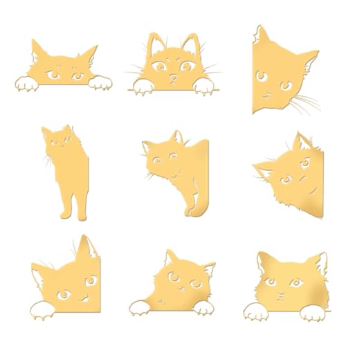 OLYCRAFT 9 Stück 4x4cm Goldene Metallaufkleber Spähende Katzenaufkleber Selbstklebende Tierkatzenaufkleber Goldene Epoxidaufkleber Für DIY Sammelalben Epoxidharz Wasserflaschendekoration OLYCRAFT 9 Stück 4x4cm Goldene Metallaufkleber Spähende Katzenaufkleber Selbstklebende Tierkatzenaufkleber Goldene Epoxidaufkleber Für DIY Sammelalben Epoxidharz Wasserflaschendekoration von OLYCRAFT