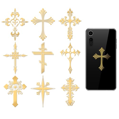 OLYCRAFT 9 Stück 4x4cm Religion Metallaufkleber Kreuz Metall Goldaufkleber Selbstklebende Bildaufkleber Selbstklebende Goldaufkleber Dekorieren Sie Aufkleber Für Sammelalben Telefon OLYCRAFT 9 Stück 4x4cm Religion Metallaufkleber Kreuz Metall Goldaufkleber Selbstklebende Bildaufkleber Selbstklebende Goldaufkleber Dekorieren Sie Aufkleber Für Sammelalben Telefon von OLYCRAFT