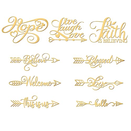 OLYCRAFT 9 Stück 4x4cm Wort Themen Aufkleber Wort Pfeile Muster Aufkleber Selbstklebende Goldene Aufkleber Metall Gold Aufkleber Für Sammelalben Kunstharz Telefon Und Wasserflaschen Dekoration OLYCRAFT 9 Stück 4x4cm Wort Themen Aufkleber Wort Pfeile Muster Aufkleber Selbstklebende Goldene Aufkleber Metall Gold Aufkleber Für Sammelalben Kunstharz Telefon Und Wasserflaschen Dekoration von OLYCRAFT