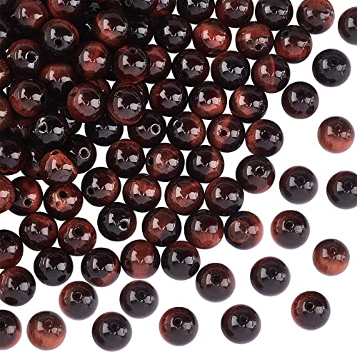 OLYCRAFT 96 Stück Natürliche Rote Tigerauge Perlen 8mm Gefärbt Tigerauge Perlen Runde Lose Perlen Edelstein Perlen zum Auffädeln Energiestein mit 1mm Loch Für Armband Halskette Schmuckherstellung OLYCRAFT 96 Stück Natürliche Rote Tigerauge Perlen 8mm Gefärbt Tigerauge Perlen Runde Lose Perlen Edelstein Perlen zum Auffädeln Energiestein mit 1mm Loch Für Armband Halskette Schmuckherstellung von OLYCRAFT