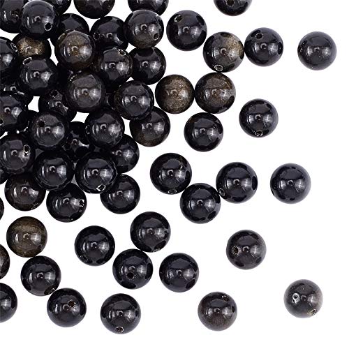 OLYCRAFT 92~98 Stück 8mm Perlen Aus Natürlichem Obsidian Stein Goldene Xaga Perlenstränge Runde Lose Edelsteinperlen stein Für Die Herstellung von Armbandkettenschmuck OLYCRAFT 92~98 Stück 8mm Perlen Aus Natürlichem Obsidian Stein Goldene Xaga Perlenstränge Runde Lose Edelsteinperlen stein Für Die Herstellung von Armbandkettenschmuck von OLYCRAFT