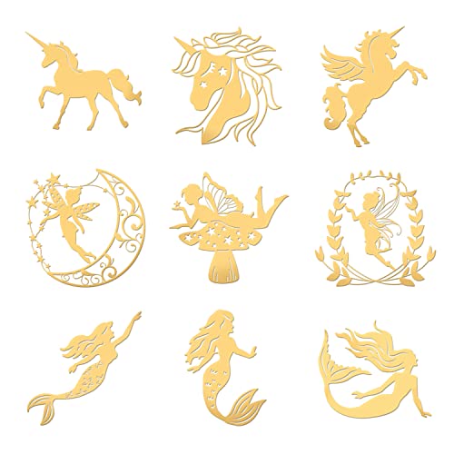 OLYCRAFT 9Stück Orgonite Aufkleber Einhorn Aufkleber Fairy Angel Meerjungfrau Dekorieren Aufkleber Selbstklebende Goldene Aufkleber für Sammelalben Harz Handwerk Telefon & Wasserflasche Dekor 4x4cm OLYCRAFT 9Stück Orgonite Aufkleber Einhorn Aufkleber Fairy Angel Meerjungfrau Dekorieren Aufkleber Selbstklebende Goldene Aufkleber für Sammelalben Harz Handwerk Telefon & Wasserflasche Dekor 4x4cm von OLYCRAFT