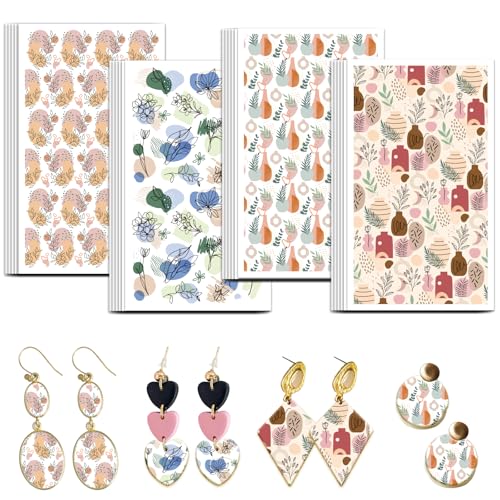 OLYCRAFT Boho Blumen Ton Transferpapier 4 Design 24 Teiliges Transferpapier Für Polymer Linie Blumen Polymer Ton Transferblätter Florales Kleines Transferpapier Für Ton Ohrringe Schmuckherstellung OLYCRAFT Boho Blumen Ton Transferpapier 4 Design 24 Teiliges Transferpapier Für Polymer Linie Blumen Polymer Ton Transferblätter Florales Kleines Transferpapier Für Ton Ohrringe Schmuckherstellung von OLYCRAFT