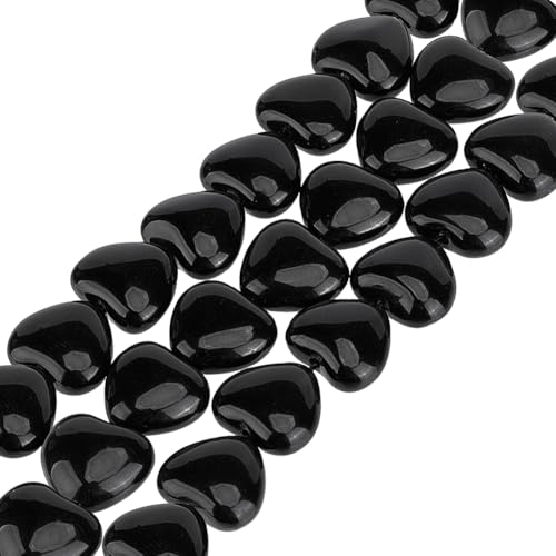 OLYCRAFT Ca 36 Stück Herzperlen Aus Natürlichem Obsidian 11x12mm Natürliche Schwarze Perlen 1.1mm Loch Herzförmiger Jaspisstein Hämatit Loser Edelstein Polierte Perlen Energiesteinperle OLYCRAFT Ca 36 Stück Herzperlen Aus Natürlichem Obsidian 11x12mm Natürliche Schwarze Perlen 1.1mm Loch Herzförmiger Jaspisstein Hämatit Loser Edelstein Polierte Perlen Energiesteinperle von OLYCRAFT