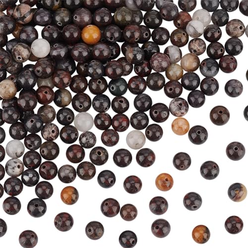 OLYCRAFT Ca. 305 Stück 6mm Natürliche Rote Jaspis Perlen Zufällige Brekzien Steinperlen Runde Natürliche Edelstein Perlen mit 0.8mm Loch Für DIY Armband Halskette Ohrringe Schmuckherstellung OLYCRAFT Ca. 305 Stück 6mm Natürliche Rote Jaspis Perlen Zufällige Brekzien Steinperlen Runde Natürliche Edelstein Perlen mit 0.8mm Loch Für DIY Armband Halskette Ohrringe Schmuckherstellung von OLYCRAFT