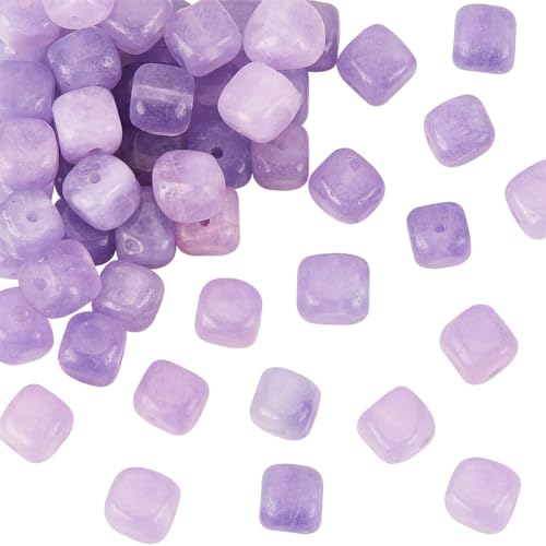OLYCRAFT Ca. 49~51 Stück 8mm Natürliche Amethyst Quadratperlen 1mm Loch Natürliche Quarz Würfelperlen Lose Gefärbte Edelsteinperlen Energiestein Für Armbänder Halsketten Schmuckherstellung OLYCRAFT Ca. 49~51 Stück 8mm Natürliche Amethyst Quadratperlen 1mm Loch Natürliche Quarz Würfelperlen Lose Gefärbte Edelsteinperlen Energiestein Für Armbänder Halsketten Schmuckherstellung von OLYCRAFT