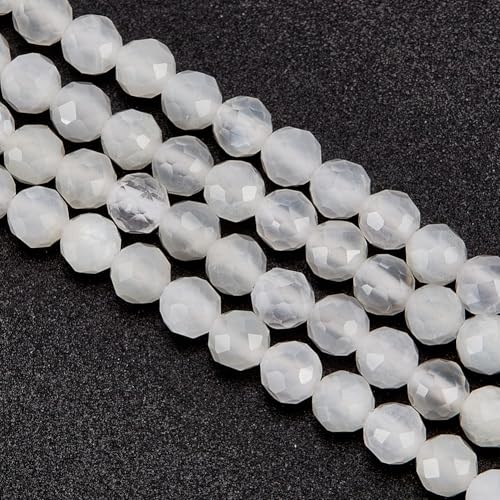 OLYCRAFT Ca. 91 Stück 4mm Natürliche Facettierte Edelsteinperle 0.7mm Loch Weiße Mondsteinperlen Runde Steinperlen Lose Edelsteinperlen Für Armband Halskette Ohrringe Schmuckherstellung DIY Basteln OLYCRAFT Ca. 91 Stück 4mm Natürliche Facettierte Edelsteinperle 0.7mm Loch Weiße Mondsteinperlen Runde Steinperlen Lose Edelsteinperlen Für Armband Halskette Ohrringe Schmuckherstellung DIY Basteln von OLYCRAFT