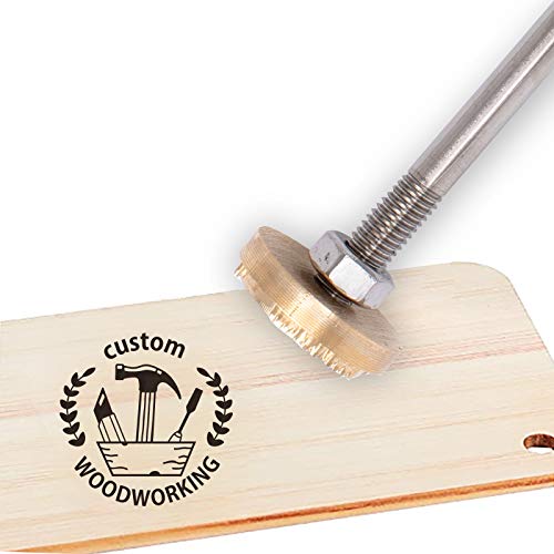 OLYCRAFT Custom Holzbrandeisen 30mm Leder Branding Eisenstempel Custom Logo BBQ Wärmestempel Mit Messingkopf Und Holzgriff Für Die Holzbearbeitung Backen Handgefertigtes Design - Werkzeug Nr. 2 von OLYCRAFT