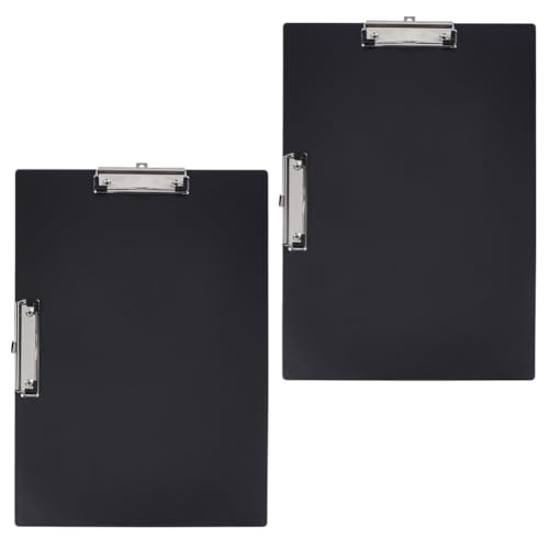 OLYCRAFT Doppel-Clip-Klemmbrett, extra groß, 44,1 x 32,6 cm, schwarz, leicht, Klemmbrett aus Kunststoff, zum Zeichnen, Skizzieren, Kunstbedarf, Landschaft, Geschäft, 2 Stück OLYCRAFT Doppel-Clip-Klemmbrett, extra groß, 44,1 x 32,6 cm, schwarz, leicht, Klemmbrett aus Kunststoff, zum Zeichnen, Skizzieren, Kunstbedarf, Landschaft, Geschäft, 2 Stück von OLYCRAFT