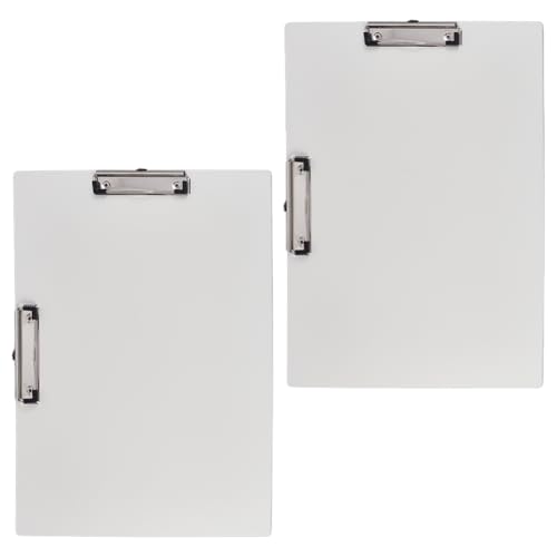 OLYCRAFT Doppel-Clip-Klemmbrett, extra groß, 44 x 32 cm, weiß, leicht, Klemmbrett aus Kunststoff, zum Zeichnen, Skizzieren, Kunstbedarf, Landschaft, Geschäft, 2 Stück OLYCRAFT Doppel-Clip-Klemmbrett, extra groß, 44 x 32 cm, weiß, leicht, Klemmbrett aus Kunststoff, zum Zeichnen, Skizzieren, Kunstbedarf, Landschaft, Geschäft, 2 Stück von OLYCRAFT