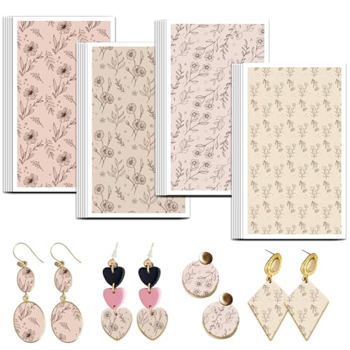 OLYCRAFT Elegantes Blumen Ton Transferpapier 4 Design 24 Stück Transferpapier Für Polymer Blumen Polymer Ton Transferblätter Florales Kleines Transferpapier Für Ton Ohrringe Schmuckherstellung OLYCRAFT Elegantes Blumen Ton Transferpapier 4 Design 24 Stück Transferpapier Für Polymer Blumen Polymer Ton Transferblätter Florales Kleines Transferpapier Für Ton Ohrringe Schmuckherstellung von OLYCRAFT