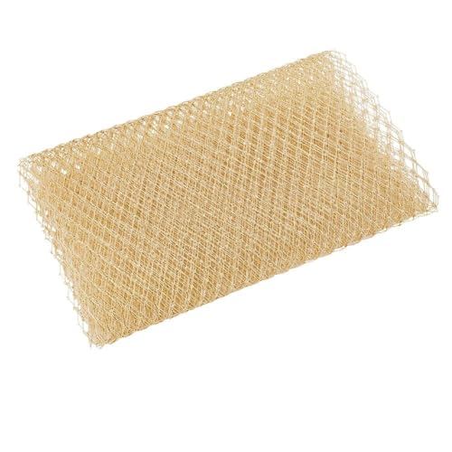 OLYCRAFT Goldfarbener Schleier-Netzstoff, 26 cm breit, Brautschleier, Vogelkäfig-Netz, Fascinator, Netzstoff, Netzstoff für Braut, Kopfschmuck, Schleier, Gold, 10.2 Inch OLYCRAFT Goldfarbener Schleier-Netzstoff, 26 cm breit, Brautschleier, Vogelkäfig-Netz, Fascinator, Netzstoff, Netzstoff für Braut, Kopfschmuck, Schleier, Gold, 10.2 Inch von OLYCRAFT