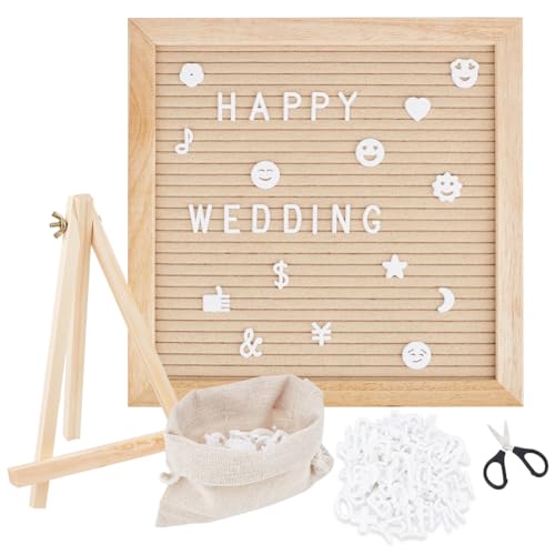 OLYCRAFT Holz-Buchstabentafel 25x25 cm Rustikale Filz-Buchstabentafeln Mit Ständer 340 Buchstaben Und Emojis Holz-Nachrichtentafeln Für Schreibtisch- Und Wanddekoration Geburtstagsdeko – 2 mm Dick OLYCRAFT Holz-Buchstabentafel 25x25 cm Rustikale Filz-Buchstabentafeln Mit Ständer 340 Buchstaben Und Emojis Holz-Nachrichtentafeln Für Schreibtisch- Und Wanddekoration Geburtstagsdeko – 2 mm Dick von OLYCRAFT