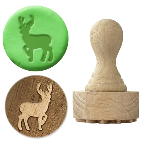 OLYCRAFT Holzstempel Für Ton Hirsch Tonstempel 2.7cm Natürliches Buchenholz Töpferstempel Holz Töpferwerkzeug Kleines Keramik Stempelwerkzeug Für Keramik Ton Kunst DIY Bastelarbeiten Handgefertigte OLYCRAFT Holzstempel Für Ton Hirsch Tonstempel 2.7cm Natürliches Buchenholz Töpferstempel Holz Töpferwerkzeug Kleines Keramik Stempelwerkzeug Für Keramik Ton Kunst DIY Bastelarbeiten Handgefertigte von OLYCRAFT