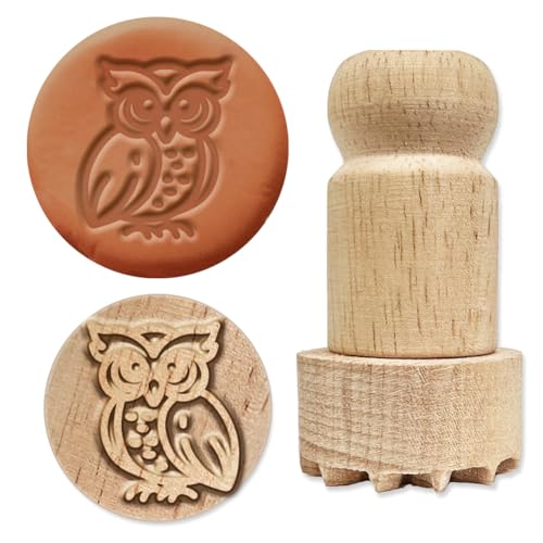 OLYCRAFT Holzstempel Mit Griff 4.5x2.5cm Eulenmuster Holzstempel Für Ton Holzgriff Töpferwerkzeugstempel Natürlicher Runder Holzstempel Kleiner Ministempel Für Die Herstellung von Ton OLYCRAFT Holzstempel Mit Griff 4.5x2.5cm Eulenmuster Holzstempel Für Ton Holzgriff Töpferwerkzeugstempel Natürlicher Runder Holzstempel Kleiner Ministempel Für Die Herstellung von Ton von OLYCRAFT