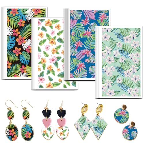 OLYCRAFT Pflanzen Ton Transferpapier 4 Design 24 Teiliges Transferpapier Für Polymer Tropische Blumen Polymer Ton Transferblätter Monstera Deliciosa Kleines Transferpapier Für Ton Ohrringe OLYCRAFT Pflanzen Ton Transferpapier 4 Design 24 Teiliges Transferpapier Für Polymer Tropische Blumen Polymer Ton Transferblätter Monstera Deliciosa Kleines Transferpapier Für Ton Ohrringe von OLYCRAFT