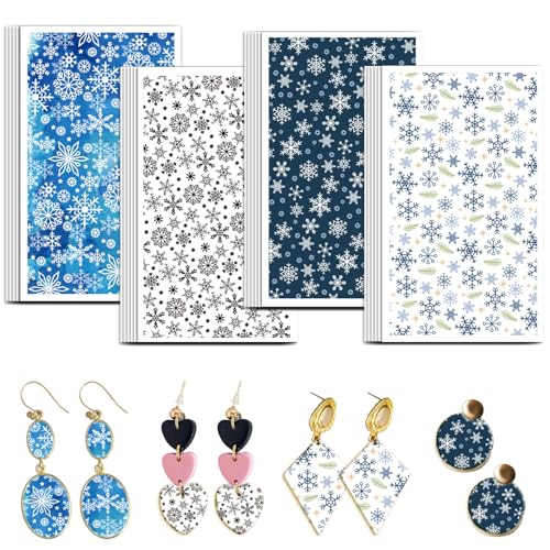 OLYCRAFT Schneeflocken Transferpapier 4 Design 24 Stück Transferpapier Für Winter Polymer Ton Transferblätter Schnee Ton Transferpapiere Kleine Keramik Aufkleber Für Ohrringe Schmuckherstellung OLYCRAFT Schneeflocken Transferpapier 4 Design 24 Stück Transferpapier Für Winter Polymer Ton Transferblätter Schnee Ton Transferpapiere Kleine Keramik Aufkleber Für Ohrringe Schmuckherstellung von OLYCRAFT