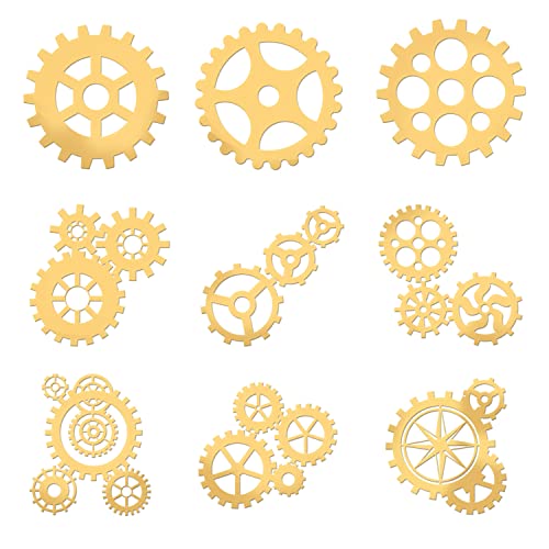 OLYCRAFT Selbstklebende goldene Messing Aufkleber mit Zahnradmuster Metall Kunstharz Epoxid Aufkleber für Sammelalben DIY Harz Basteln Telefon und Wasserflaschendekoration - 4 x 4 cm OLYCRAFT Selbstklebende goldene Messing Aufkleber mit Zahnradmuster Metall Kunstharz Epoxid Aufkleber für Sammelalben DIY Harz Basteln Telefon und Wasserflaschendekoration - 4 x 4 cm von OLYCRAFT