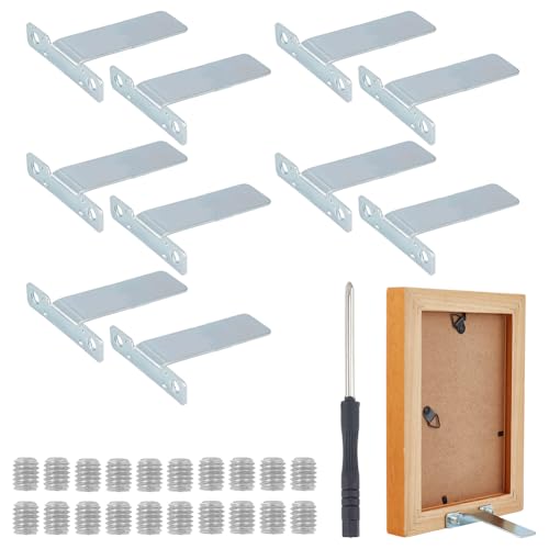 OLYCRAFT Staffelei für Fotorahmen, Staffelei, Ersatz-Bilderrahmen, Staffelei mit 20 Schrauben und Schraubendreher für Fotos, Bilderrahmen, Zubehör, 6,9 x 5,3 x 1,3 cm, 10 Stück OLYCRAFT Staffelei für Fotorahmen, Staffelei, Ersatz-Bilderrahmen, Staffelei mit 20 Schrauben und Schraubendreher für Fotos, Bilderrahmen, Zubehör, 6,9 x 5,3 x 1,3 cm, 10 Stück von OLYCRAFT