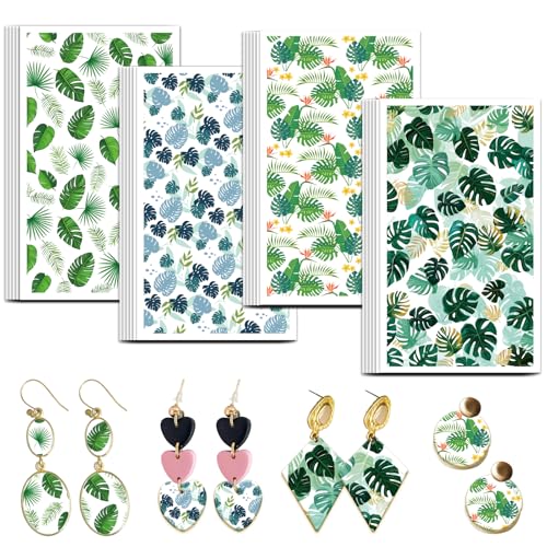 OLYCRAFT Transferpapier Für Ton Mit Blättern 4 Design 24 Stück Transferpapier Für Polymer Tropische Blätter Transferblätter Für Polymer Ton Monstera Blatt Kleines Transferpapier Für Ton Ohrringe OLYCRAFT Transferpapier Für Ton Mit Blättern 4 Design 24 Stück Transferpapier Für Polymer Tropische Blätter Transferblätter Für Polymer Ton Monstera Blatt Kleines Transferpapier Für Ton Ohrringe von OLYCRAFT