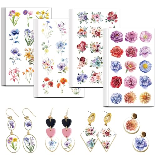 OLYCRAFT Transferpapier Für Ton Mit Blumenmotiv 4 Design 24 Stück Transferpapier Für Polymer Abstrakte Linie Transferblätter Für Polymer Ton Blumenmotiv Kleines Transferpapier Für Ton Ohrringe OLYCRAFT Transferpapier Für Ton Mit Blumenmotiv 4 Design 24 Stück Transferpapier Für Polymer Abstrakte Linie Transferblätter Für Polymer Ton Blumenmotiv Kleines Transferpapier Für Ton Ohrringe von OLYCRAFT