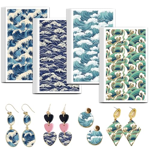 OLYCRAFT Transferpapier Für Ton Mit Ozeanmuster 4 Design 24 Stück Transferpapier Für Polymer Wellen Transferblätter Für Polymer Ton Sommerthema Kleines Transferpapier Für Ton Ohrringe OLYCRAFT Transferpapier Für Ton Mit Ozeanmuster 4 Design 24 Stück Transferpapier Für Polymer Wellen Transferblätter Für Polymer Ton Sommerthema Kleines Transferpapier Für Ton Ohrringe von OLYCRAFT