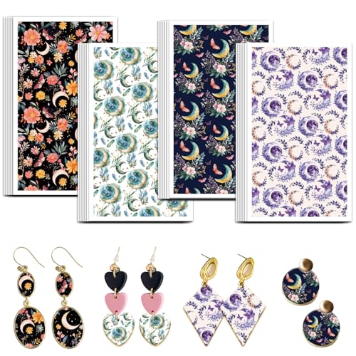 OLYCRAFT Transferpapier Für Ton Mit Traummond Muster 4 Design 24 Stück Transferpapier Für Polymer Mondpflanzen Transferblätter Für Polymer Ton Fantasie Thema Kleines Transferpapier OLYCRAFT Transferpapier Für Ton Mit Traummond Muster 4 Design 24 Stück Transferpapier Für Polymer Mondpflanzen Transferblätter Für Polymer Ton Fantasie Thema Kleines Transferpapier von OLYCRAFT