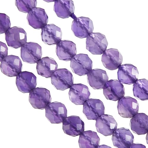 OLYCRAFT Über 100~101 Stück 3.5~4mm Facettierte Natürliche Amethystperlenstränge Natürliche Violette Amethyst Edelsteinperlen Lila Kristallstein Für Halsketten Armbänder Ohrringe OLYCRAFT Über 100~101 Stück 3.5~4mm Facettierte Natürliche Amethystperlenstränge Natürliche Violette Amethyst Edelsteinperlen Lila Kristallstein Für Halsketten Armbänder Ohrringe von OLYCRAFT