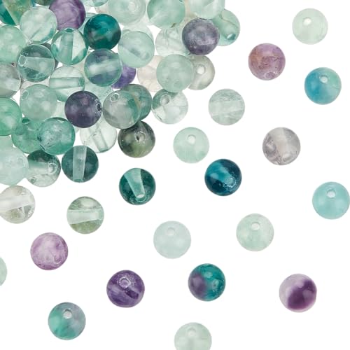 OLYCRAFT Ca. 120 Stück Natürliche Fluorit Perlen 6mm Fluorit Energieperlen Natur Fluorit Perlen zum Auffädeln Runde Lose Edelstein Perlen Für Armband Halskette Schmuckherstellung - Loch 1mm OLYCRAFT Ca. 120 Stück Natürliche Fluorit Perlen 6mm Fluorit Energieperlen Natur Fluorit Perlen zum Auffädeln Runde Lose Edelstein Perlen Für Armband Halskette Schmuckherstellung - Loch 1mm von OLYCRAFT