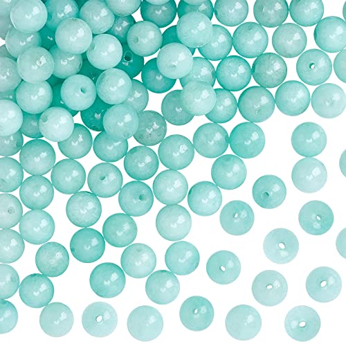 OLYCRAFT über 122~128 Stück 6mm Gefärbt Malaysische Jade Perlen Natürliche Edelsteinperlen Grüne Jade Perlen Imitation Amazonit Perlen Runde Lose Perlen Für Armband Halskette Schmuckherstellung von OLYCRAFT