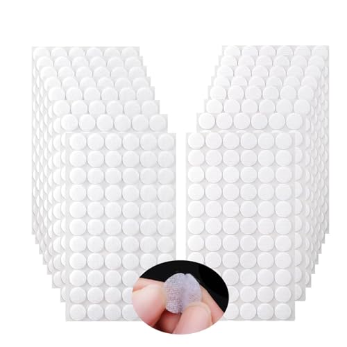 Klettpunkte Selbstklebend 15mm, Klett Klebepunkte 600 Stück, Klettverschluss Selbstklebend Rund Weiß, für Schule Lernmaterial und häuslichen Gebrauch (15mm 300 Paar) Klettpunkte Selbstklebend 15mm, Klett Klebepunkte 600 Stück, Klettverschluss Selbstklebend Rund Weiß, für Schule Lernmaterial und häuslichen Gebrauch (15mm 300 Paar) von OMBRISA