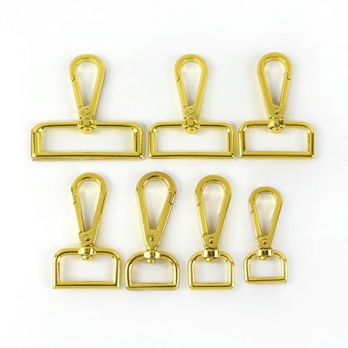 OMEVU 10 Stück 20–50 mm Metallschnallen für Taschen, Hundehalsband, Gepäckaufhänger, Karabinerverschlüsse, drehbare Trigger-Clips, Karabinerhaken, DIY-Bastelzubehör OMEVU 10 Stück 20–50 mm Metallschnallen für Taschen, Hundehalsband, Gepäckaufhänger, Karabinerverschlüsse, drehbare Trigger-Clips, Karabinerhaken, DIY-Bastelzubehör von OMEVU