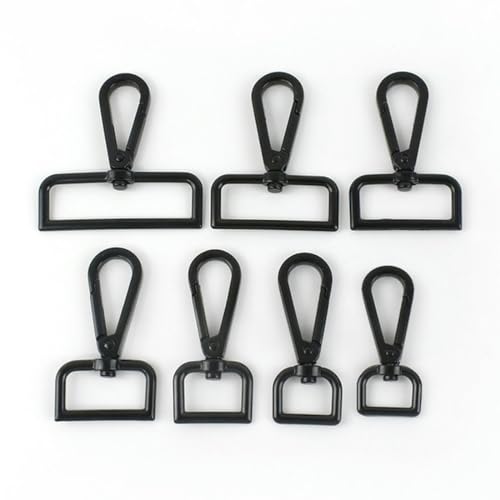 OMEVU 10 Stück 20–50 mm Metallschnallen für Taschen, Hundehalsband, Gepäckaufhänger, Karabinerverschlüsse, drehbare Trigger-Clips, Karabinerhaken, DIY-Bastelzubehör OMEVU 10 Stück 20–50 mm Metallschnallen für Taschen, Hundehalsband, Gepäckaufhänger, Karabinerverschlüsse, drehbare Trigger-Clips, Karabinerhaken, DIY-Bastelzubehör von OMEVU