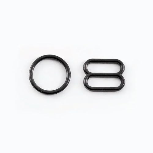 OMEVU 20 Sets 6–20 mm Metall-O-Ring-Tri-Glide-Schnallen, Unterwäsche, BH, Verstellbarer Verschluss, Bikini-Anschlüsse, Haken, DIY-Kleidung, Nähzubehör von OMEVU