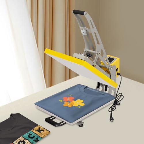 Digitale Transferpresse 2500W 5-in-1 Heißpresse Maschine, 40 x 50 cm Hitzepresse Sublimationspresse mit LCD-Temperatur- und Zeitcontroller, geeignet für T-Shirts, Taschen, Kissen, Puzzles, Kleidung von OMGGYER