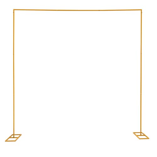 Hochzeitsbogen 3x3M Gold quadratischer Metall Traubogen Gestell mit Basis, Tragbar Metallrahmen Einstellbar Hintergrund Stand für Hochzeit Geburtstag Party Events Dekoration Hochzeitsbogen 3x3M Gold quadratischer Metall Traubogen Gestell mit Basis, Tragbar Metallrahmen Einstellbar Hintergrund Stand für Hochzeit Geburtstag Party Events Dekoration von OMGGYER