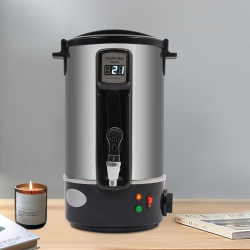 OMGGYER Wachsschmelzer Für Kerzen Schmelztopf Edelstahl Wax Melter 12L Große Wachsschmelztopf Elektrischer Wachsschmelzgerät mit Ausgießer und 30-100°C Temperaturregler OMGGYER Wachsschmelzer Für Kerzen Schmelztopf Edelstahl Wax Melter 12L Große Wachsschmelztopf Elektrischer Wachsschmelzgerät mit Ausgießer und 30-100°C Temperaturregler von OMGGYER