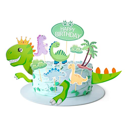 OMIGA Dinosaurier Kuchen Topper Dinosaurier Geburtstag Deko Kuchendeko Geburtstag Junge Mit Kleber und Holzstock für Kindergeburtstagstorte Dinosaurier Thema Party Deko OMIGA Dinosaurier Kuchen Topper Dinosaurier Geburtstag Deko Kuchendeko Geburtstag Junge Mit Kleber und Holzstock für Kindergeburtstagstorte Dinosaurier Thema Party Deko von OMIGA