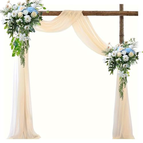 OMJMYY Querbehang 160×600cm Hochzeit Vorhang Hochzeitsbogen Gardinen Champagner Kulissenvorhänge für Hochzeitsfeier Fotografie Party Zeremonie Bühnendekoration OMJMYY Querbehang 160×600cm Hochzeit Vorhang Hochzeitsbogen Gardinen Champagner Kulissenvorhänge für Hochzeitsfeier Fotografie Party Zeremonie Bühnendekoration von OMJMYY