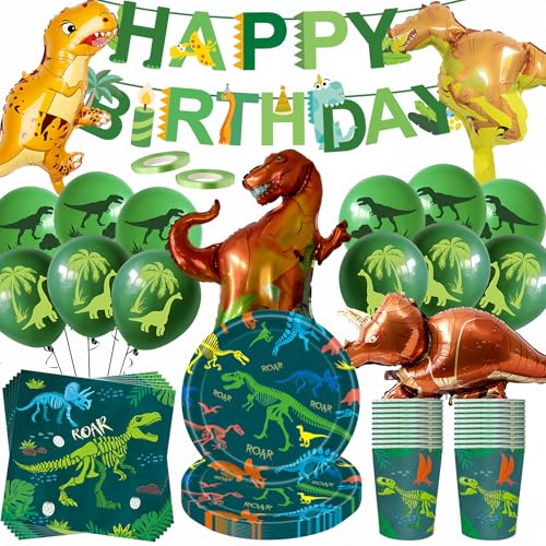 Partyzubehörsets Geburtstag Party Dekoration (Dinosaurier-B) von OMZSXK